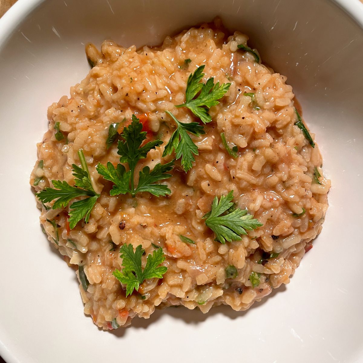 Heirloom Tomato Risotto with Herbs