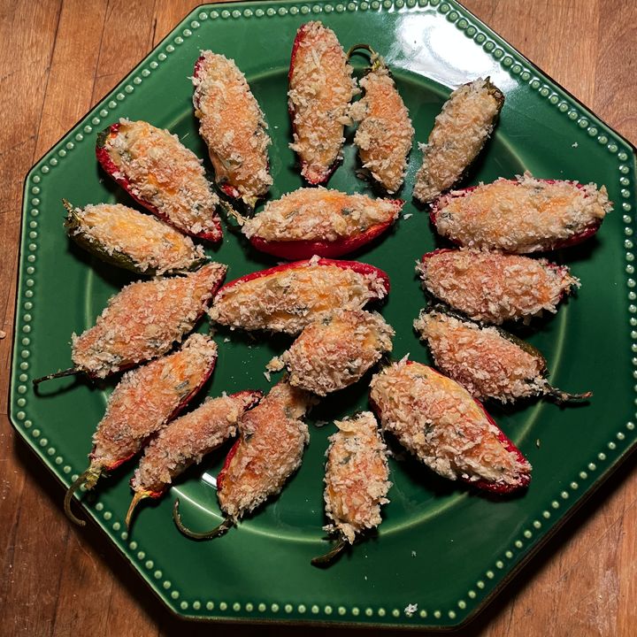 Baked Jalapeno Poppers With Panko Breadcrumbs